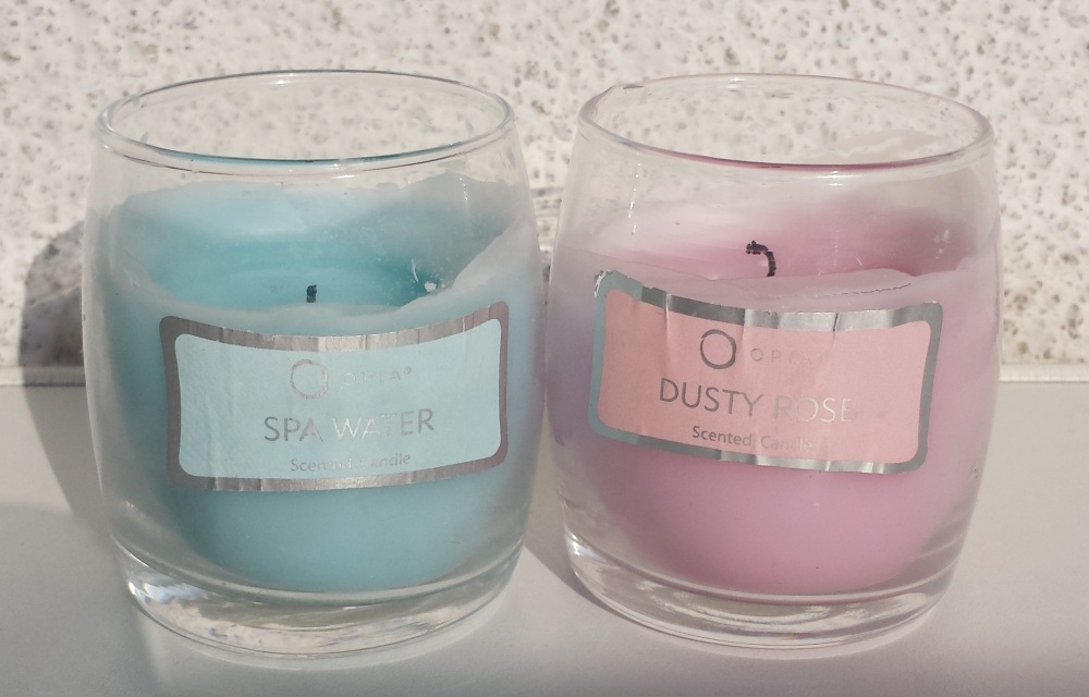 Scented Candles - Dusty Rose and Spa Water (PRIMARK)
