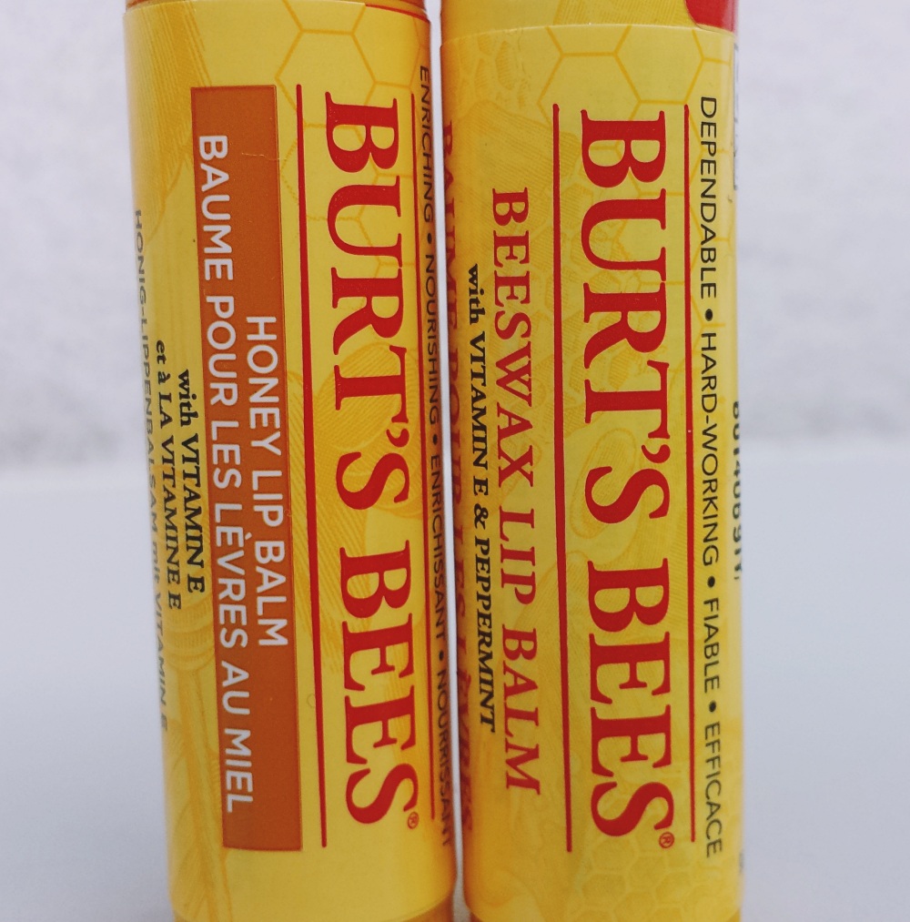 Burt's Bees - Beeswax lipbalm and Honey lipbalm - tubes
