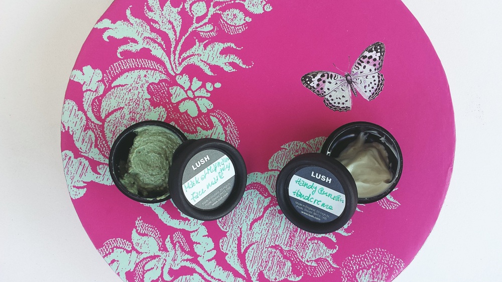LUSH Face Mask and Hand Cream Samples (inside)