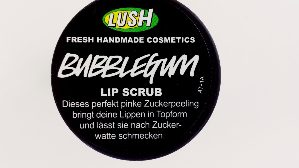 LUSH Sugar Lip Scrub - Bubblegum flavour (lid)