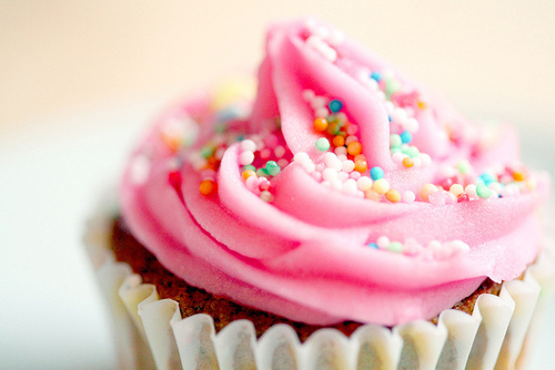 1st blogiversary, drawn cupcake - happy birthday to my blog - macro shot
